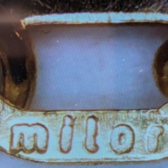 Milor Italy 14K Yellow Gold Heart Charm Bracelet 7.5” 1.46g Delicate Chain - Picture 5 of 7